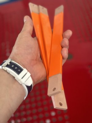 Busbars de cobre — vista principal