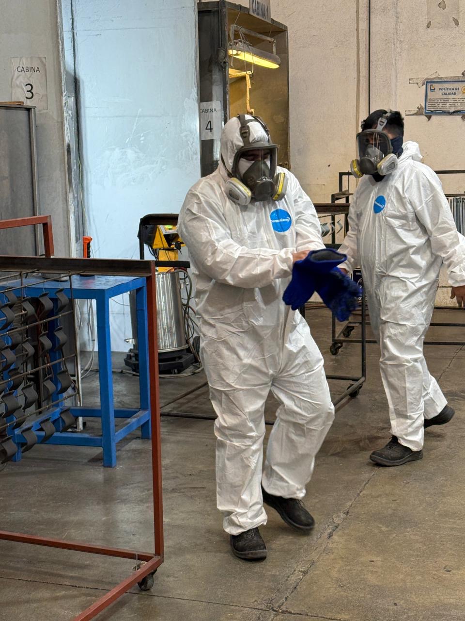 Proceso de control de calidad industrial